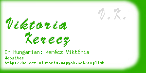 viktoria kerecz business card